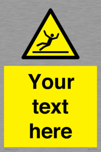 Custom Figure Slipping Sign